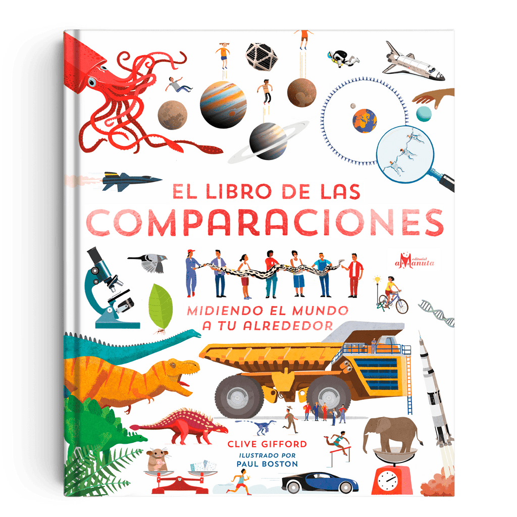 Libros para niños El libro de las comparaciones Amanuta 9789563640830
