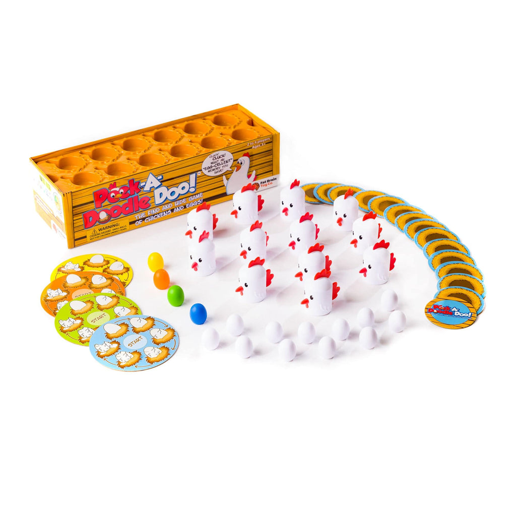 Juegos de mesa Memorice Pollitos Peek-A-Doodle Doo Fat Brain Toys