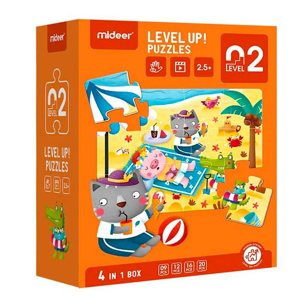 Juegos y juguetes Level UP Puzzles Nivel 2 Cuatro Eestaciones, 4 Puzzles MIDEER 6936352570196