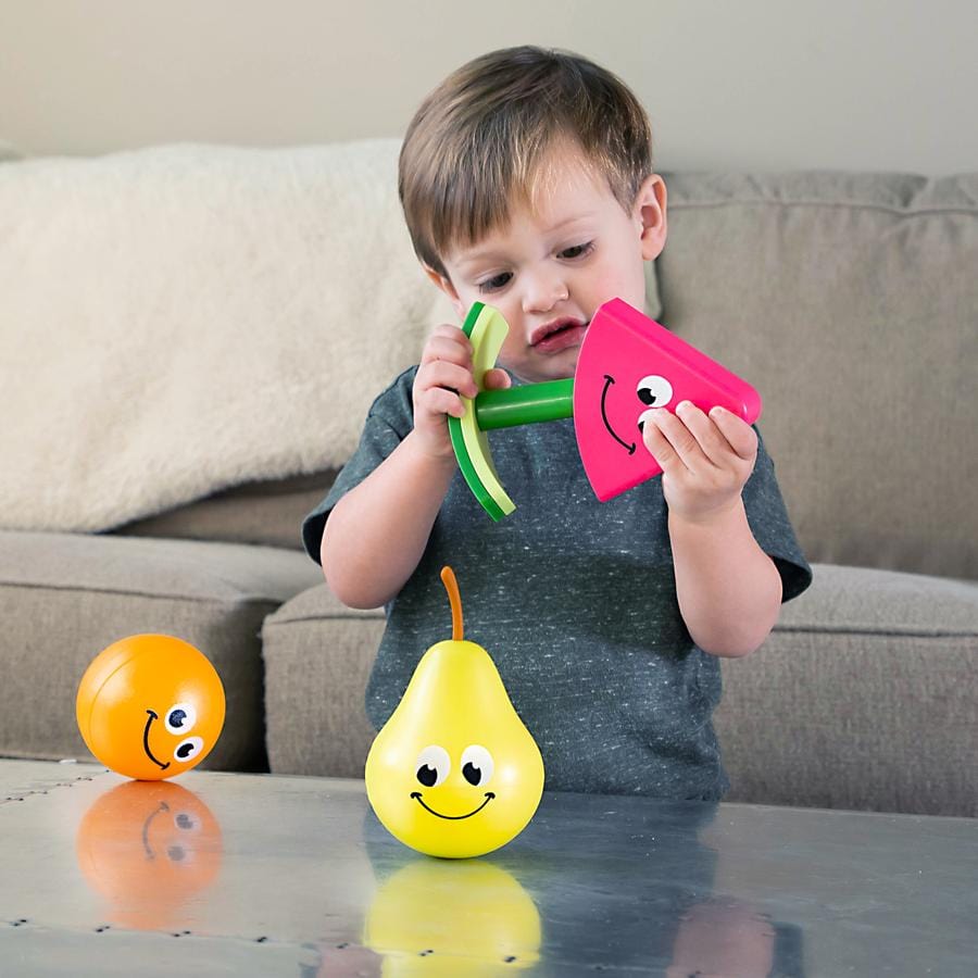 Juguete Puzzle Sonajero Fruit Friends Fat Brain Toys