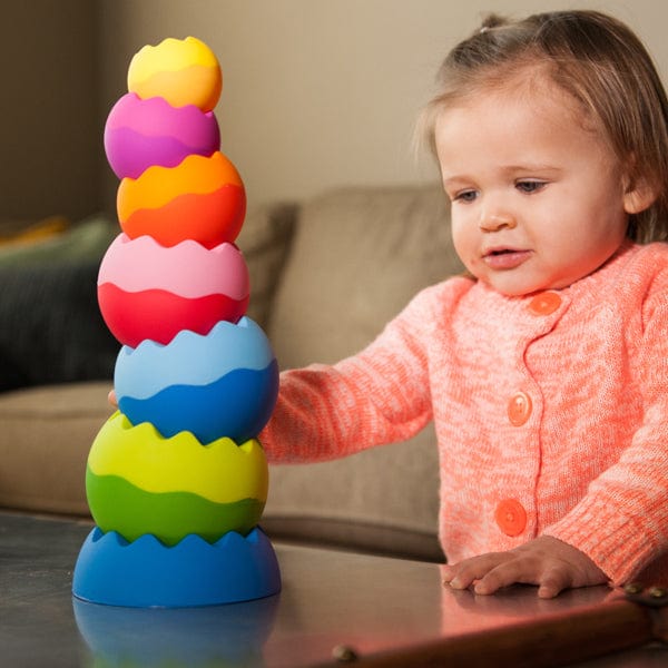 Juguetes de actividades para bebés Tobbles Neo, Juego De Apilar Fat Brain Toys 182129000779